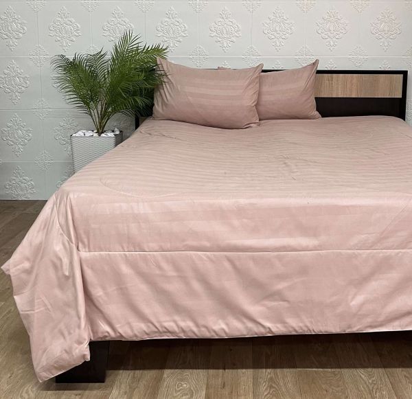 Набір постільної білизни з літньою ковдрою Colorful Home 200х230 см Cappuccino