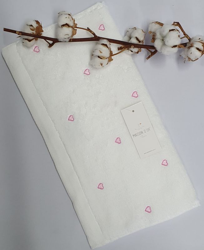 Рушник Maison D'or Love 50x100 White/Pink