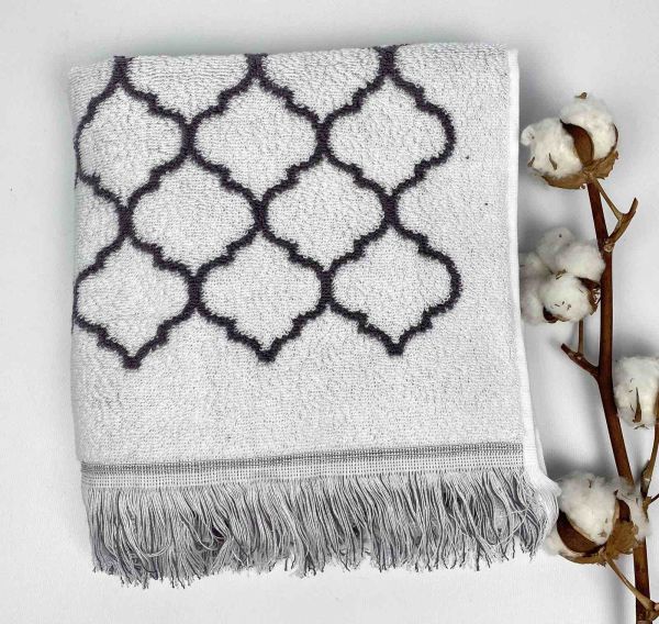 Рушник Maison D'or Lorenza 50х100 Grey-White