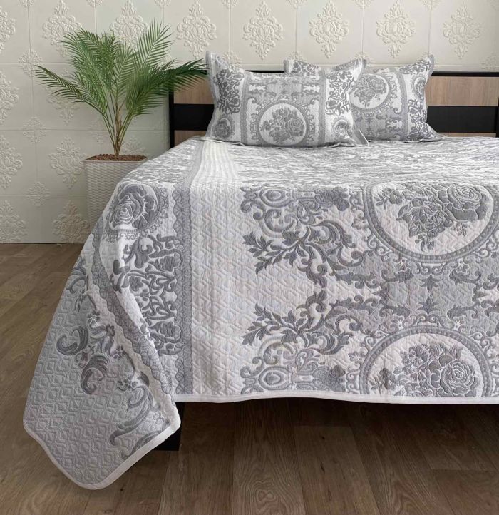 Покривало Moda Box 240x260 з наволочками Kevser Gri