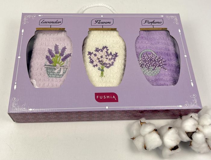 Набір кухонних рушників Fushia 3шт 40х60 Lavanda