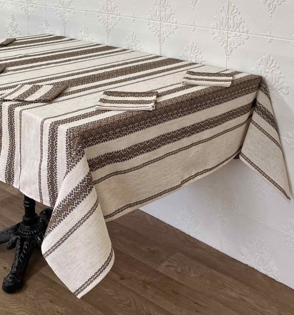Комплект столовий Едельвіка 190Х140 16.3 льон Beige/3