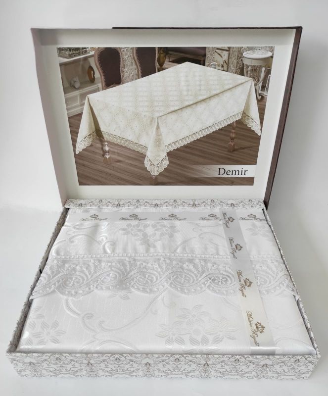 Скатертина Maison Royale 160x220 ovale Demir White