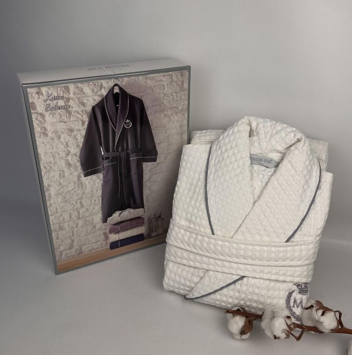 Халат чоловічий Maison D'or Karius White XL