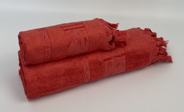 Набір бамбукових рушників Cottonize 2шт cod306 Red