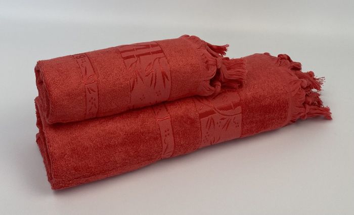 Набір бамбукових рушників Cottonize 2шт cod306 Red