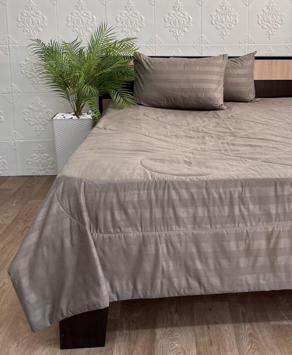 Набір постільної білизни з літньою ковдрою Colorful Home 180х220 см  Haki