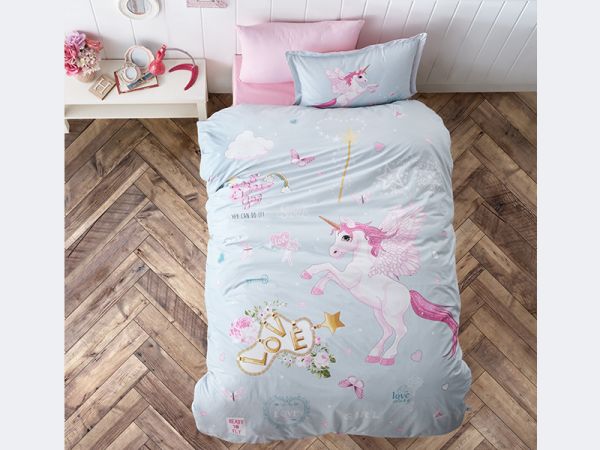 Постільна білизна CLASY ранфорс 160x220 см PEGASUS V1 MINT