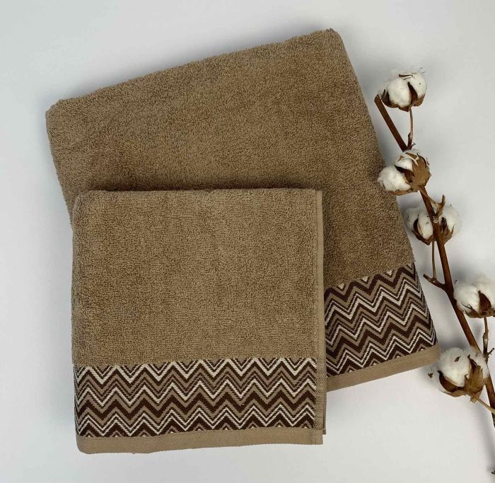 Набір рушників Cottonize 2 шт cod106 Light  Brown