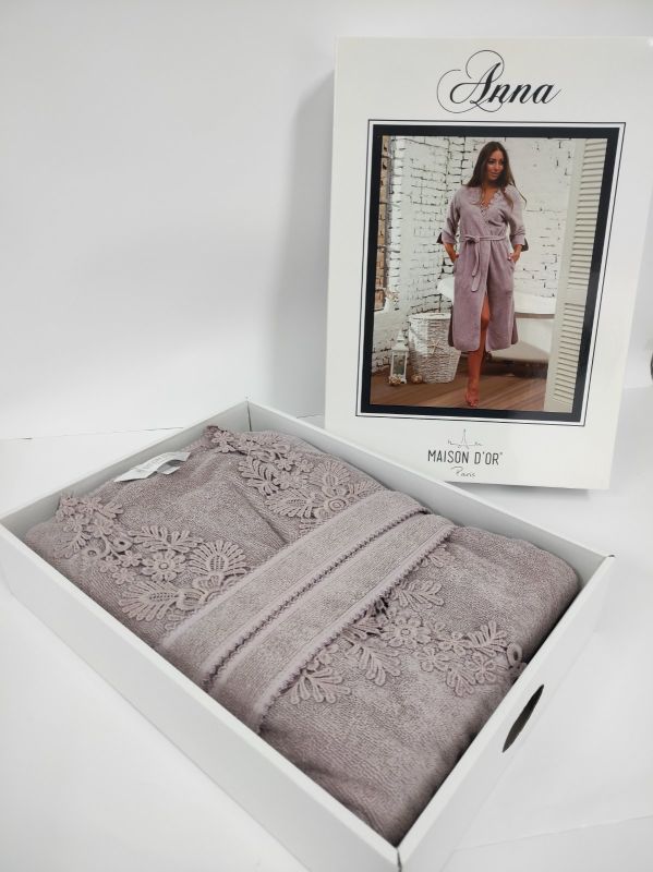 Халат жіночий Maison D'or Anna Dark Lilac L