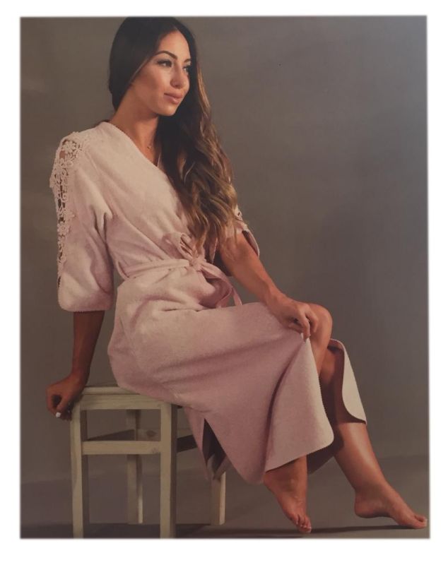 Халат жіночий Maison D'or Heaven Dark Lilac L