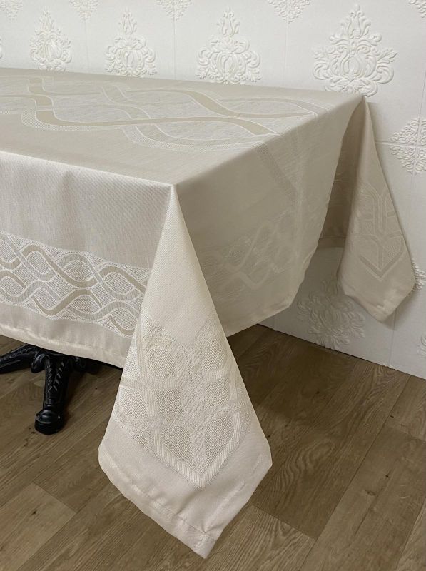 Скатертина тефлонова Maison Royale 160х220 Forever Krem PVS