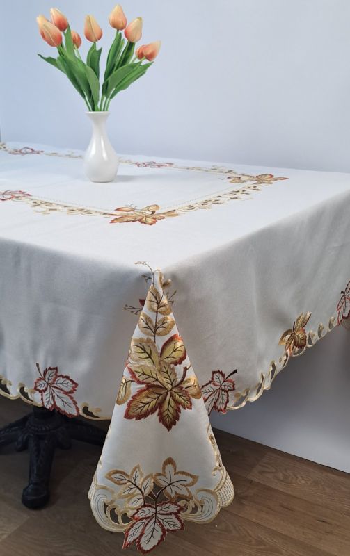 Скатертина поліестер 110х160 16KRS-34 Golden Leaf