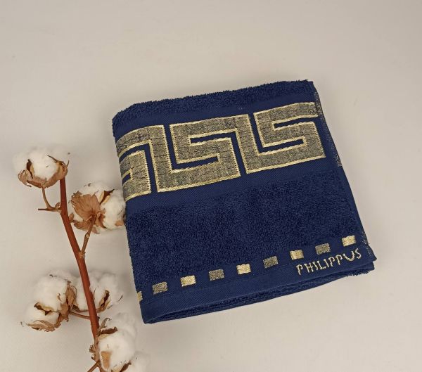 Рушник Philippus Collesium Cotton 50х90 Krinkil Greek Синій (Е261)