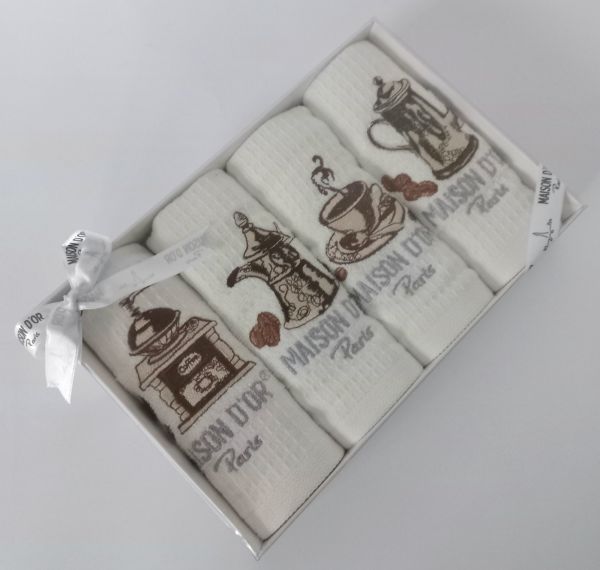 Подарунковий набір рушників Maison D'or Coffee Ekru