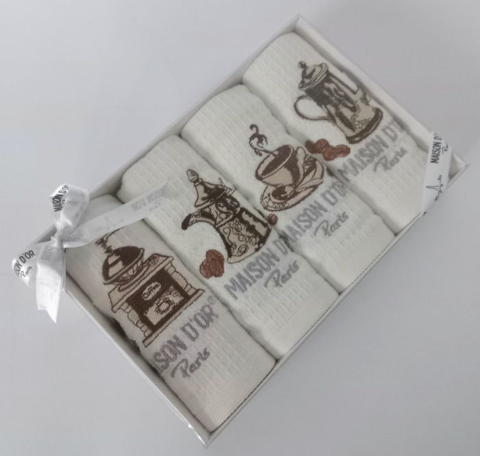 Подарунковий набір рушників Maison D'or Coffee Ekru