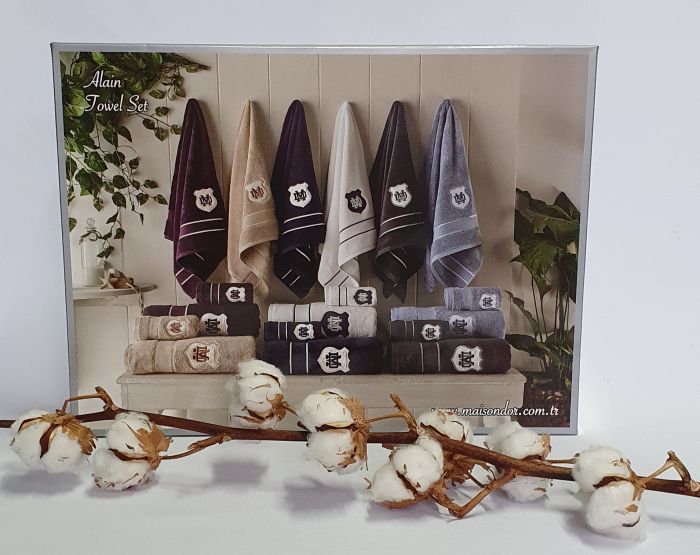 Рушники Maison D'or 3шт Alain Purple