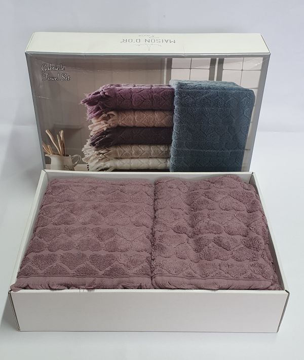 Рушники Maison D'or 2шт Gabrielle Purple