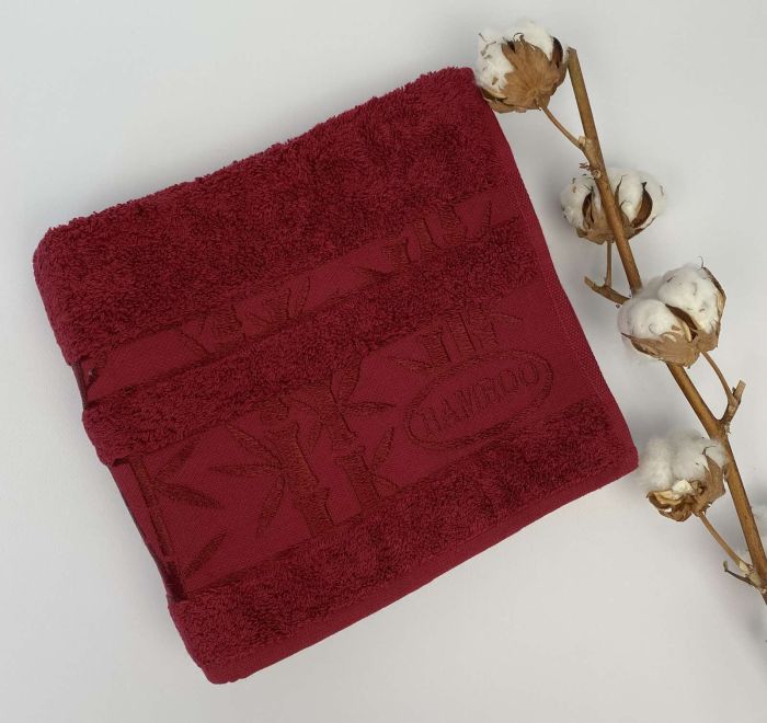 Рушник 50x90 Bamboo-1 Red
