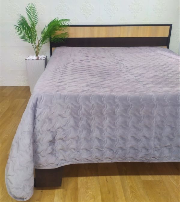 Покривало велюрове Model-21 (1301) 220x240 Grey