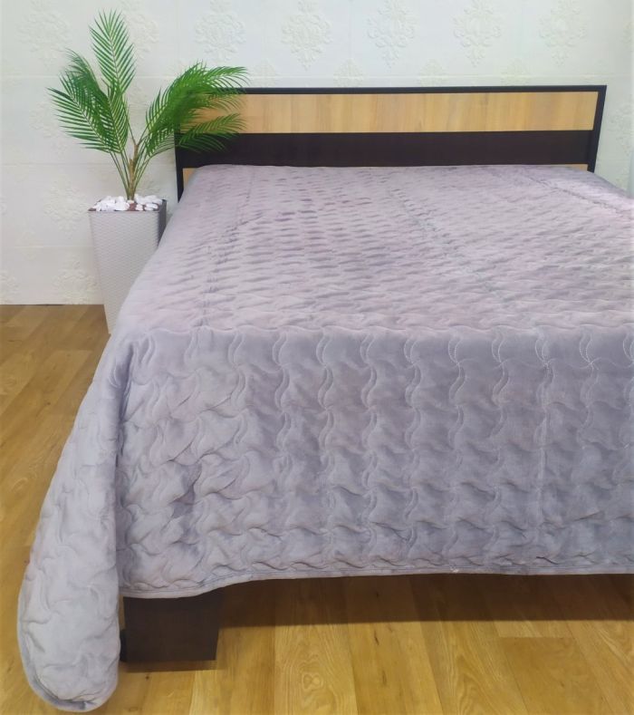 Покривало велюрове Model-21 (1301) 220x240 Grey