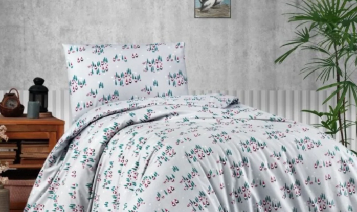 Постільна білизна Cotton Collection фланель 160х220 Gnomes Ivory