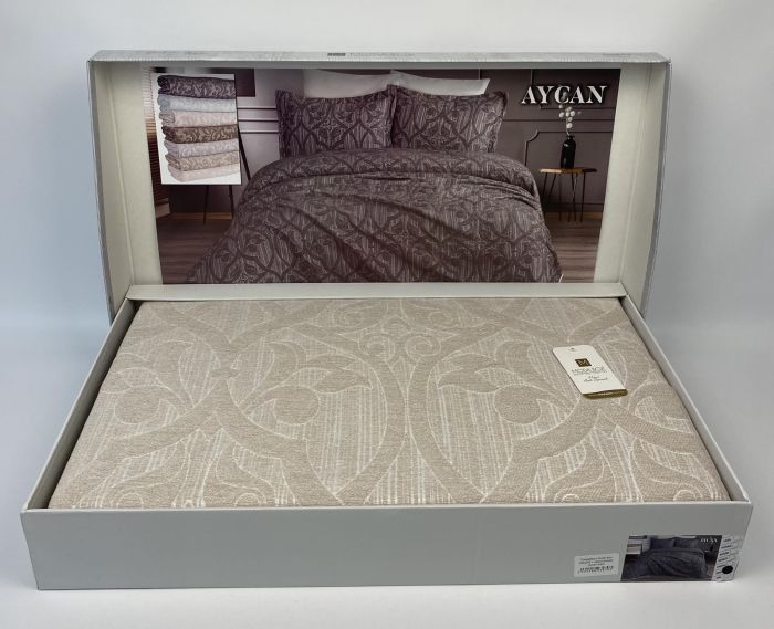 Покривало Moda Box 240х260 з наволочками Aycan Krem