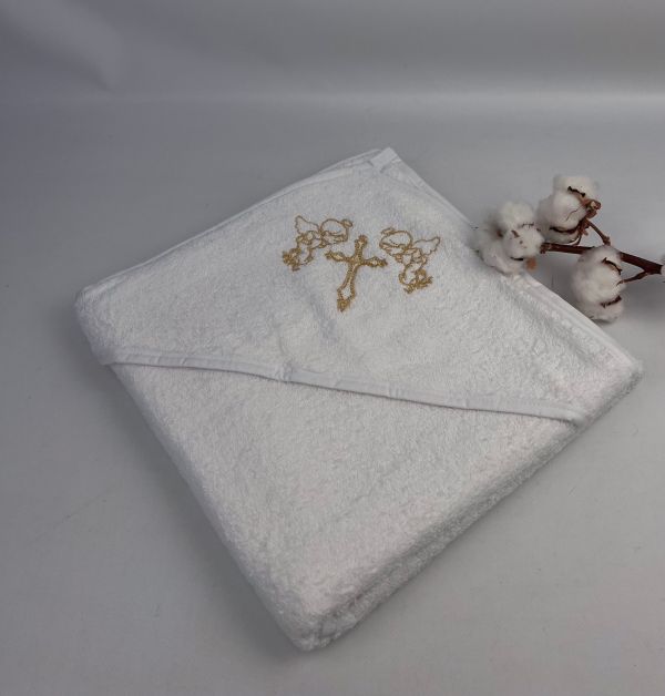 Крижма з кутиком Gulcan 100x100 Gold
