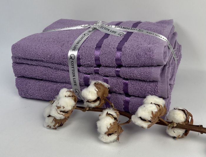 Набір рушників 4шт Cotton Life Фіолетовий