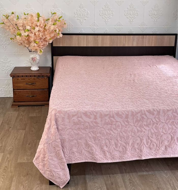 Простирадло махрове АЕ Jakard 220x240 Dirty Pink