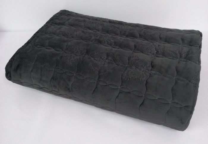 Покривало велюрове Model-12 220x240 Anthracite