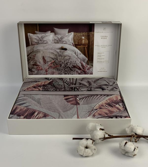Постільна білизна Pupilla Collection сатин  200х220 Terra Rose
