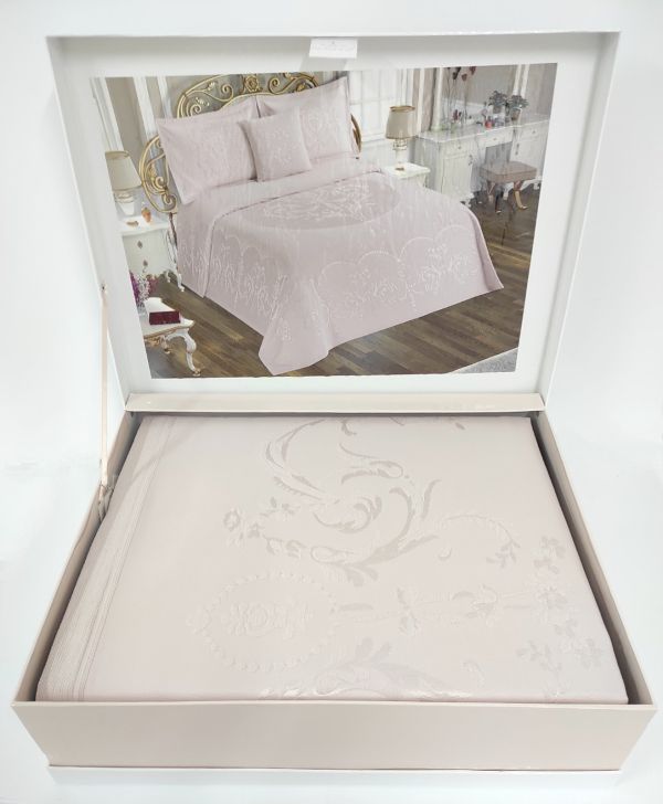 Покривало Пике Maison D'or Lola 260x260 Pudra