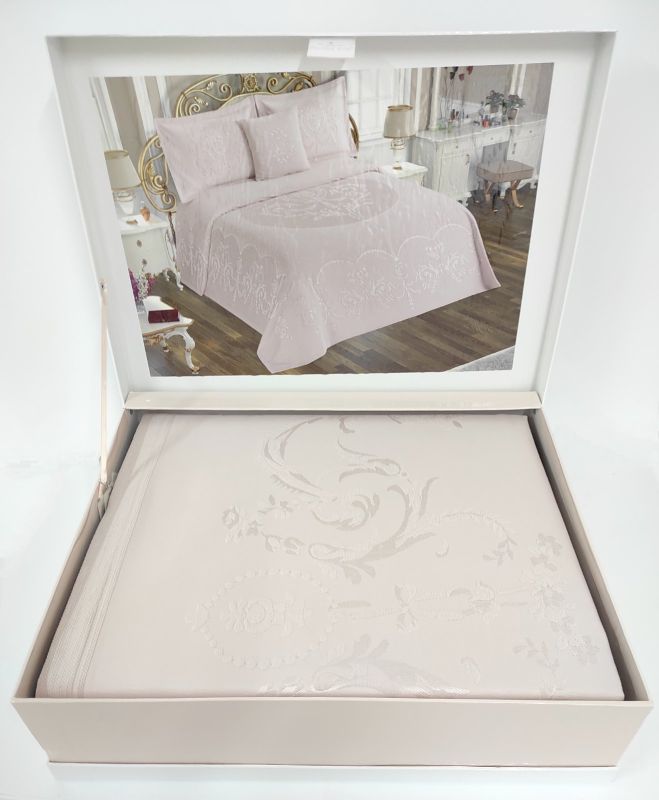 Покривало Пике Maison D'or Lola 260x260 Pudra