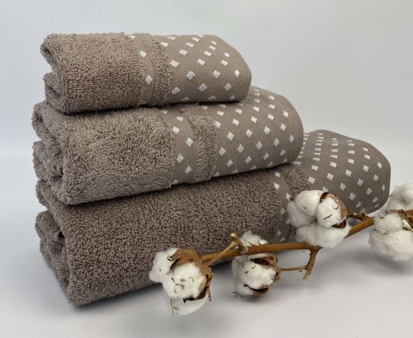 Набір рушників Cottonize 3 шт cod 138 Light  Brown
