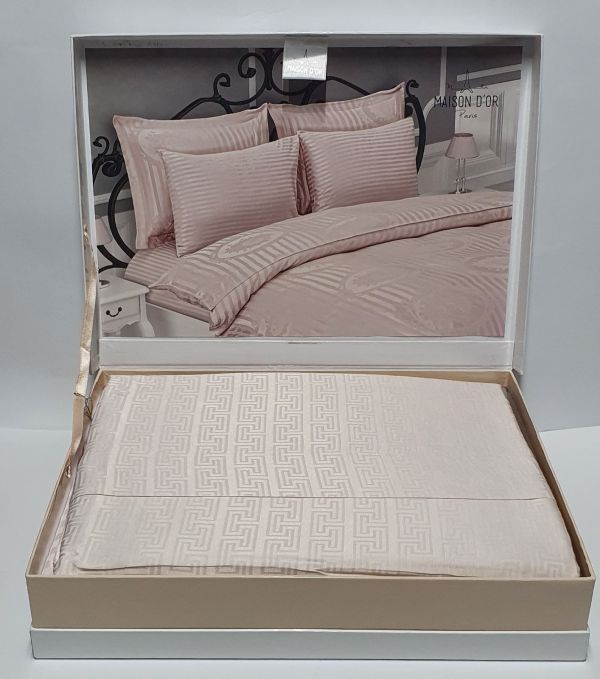 Постільна білизна Maison D'or сатин бамбук 200х220 Veresace Pembe