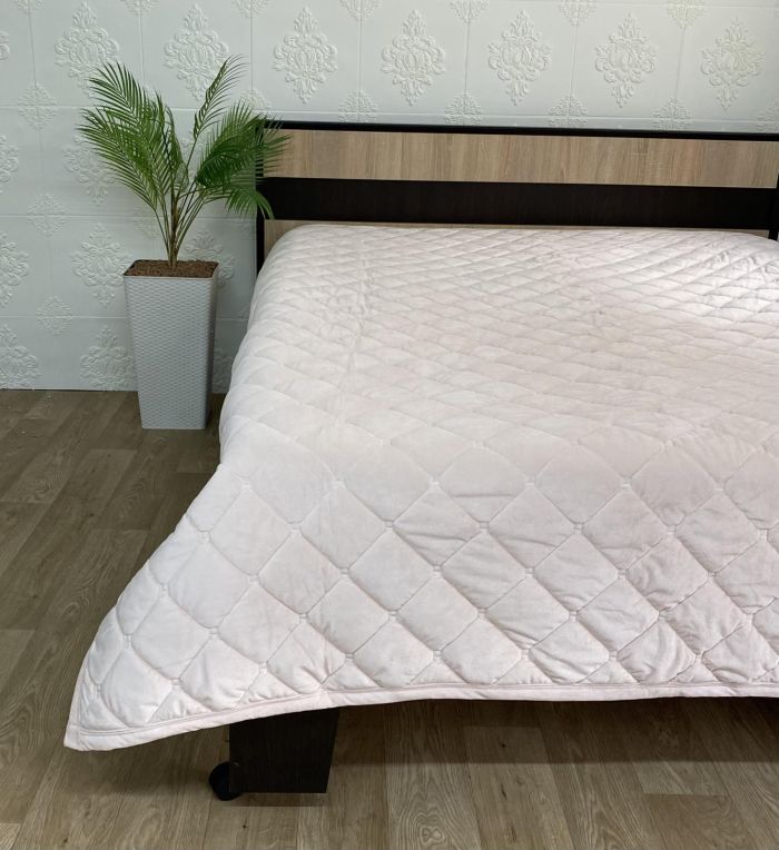 Покривало велюрове Model-3/1 (1163) 220х240 Pudra