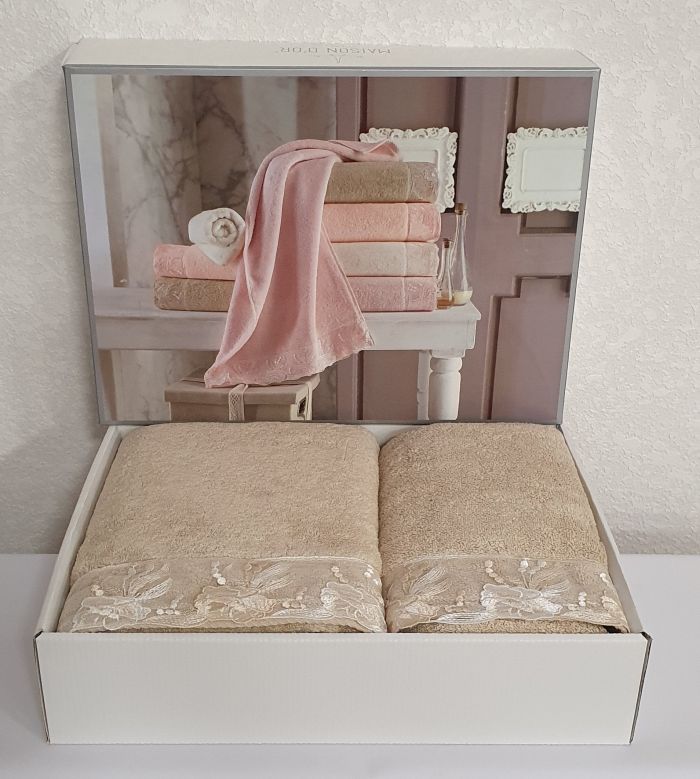 Рушники Maison D'or 2шт Gloria Beige