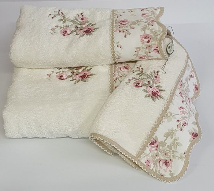 Рушники Maison D'or 3шт Lady Roses Ecru-Beige