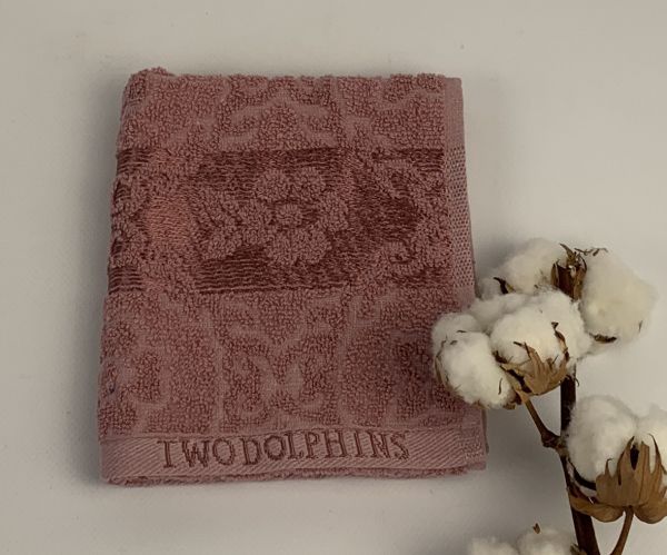 Рушник Two Dolphins Classic Cotton 30х50 Melissa Рожевий(E861)