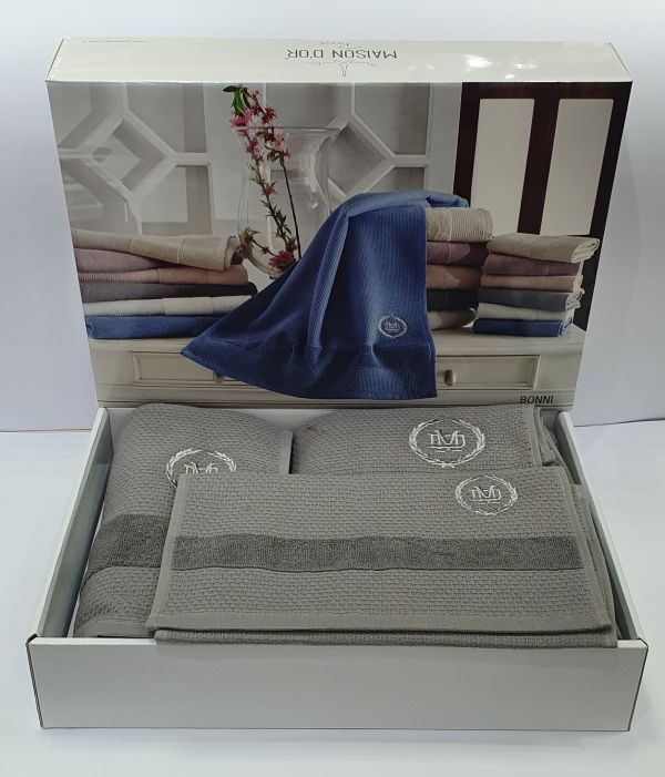 Рушники Maison D'or 3шт Bonni Grey
