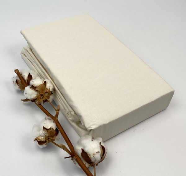 Простирадло на резинці Clasy 100X200 з наволочкою 50X70 V1 Ekru