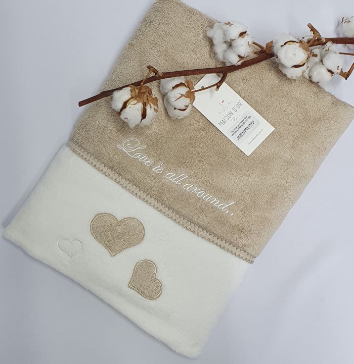 Рушник Maison D'or Monique Hearts 50x100 Beige