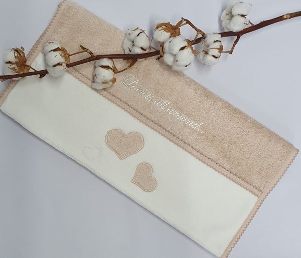 Рушник Maison D'or Monique Hearts 50x100 Ten Pudra