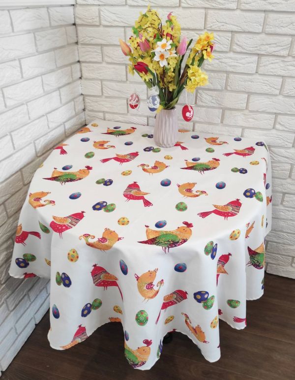 Скатертина "Print" Sagol 140х180 ovale великодня St-171