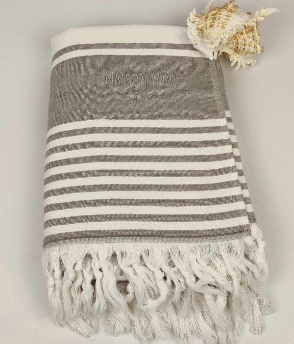 Рушник Maison D'or Primavera 100x200 Grey-White