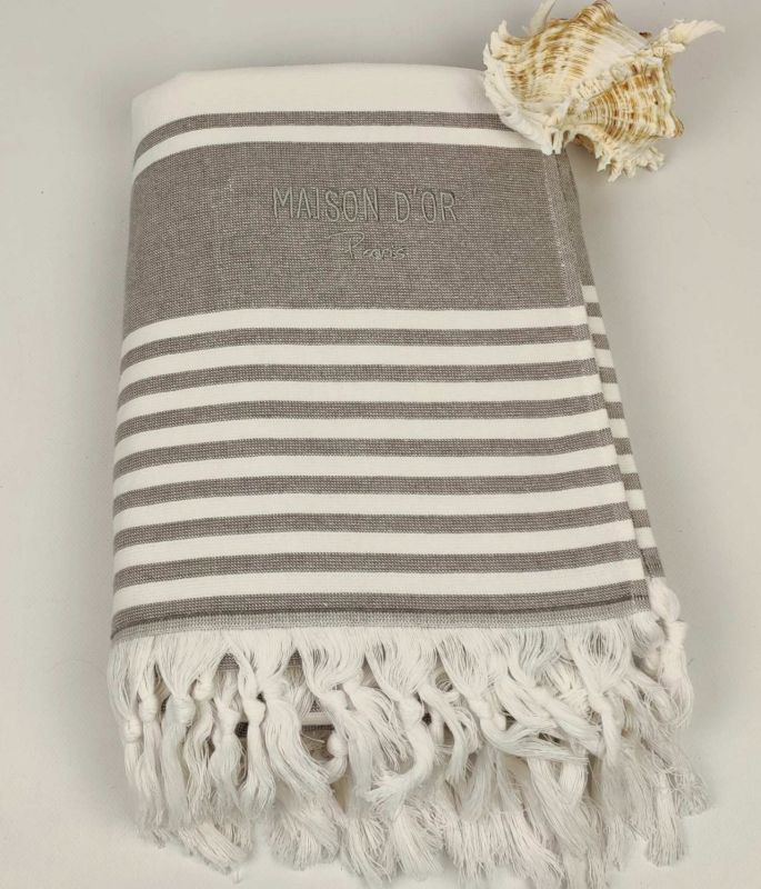 Рушник Maison D'or Primavera 100x200 Grey-White