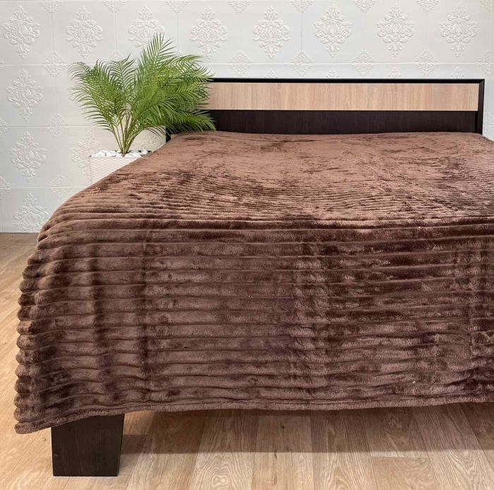 Покривало велюр 150х200 Chocolate (614)