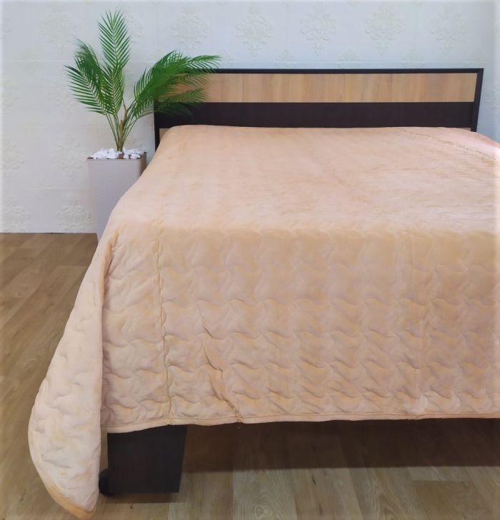 Покривало велюрове Model-21 (1301) 220x240 Peach