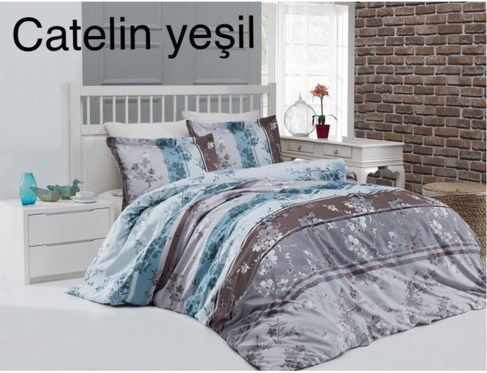 Постільна білизна Altinbasak сатин 200x220 Catelin yesil